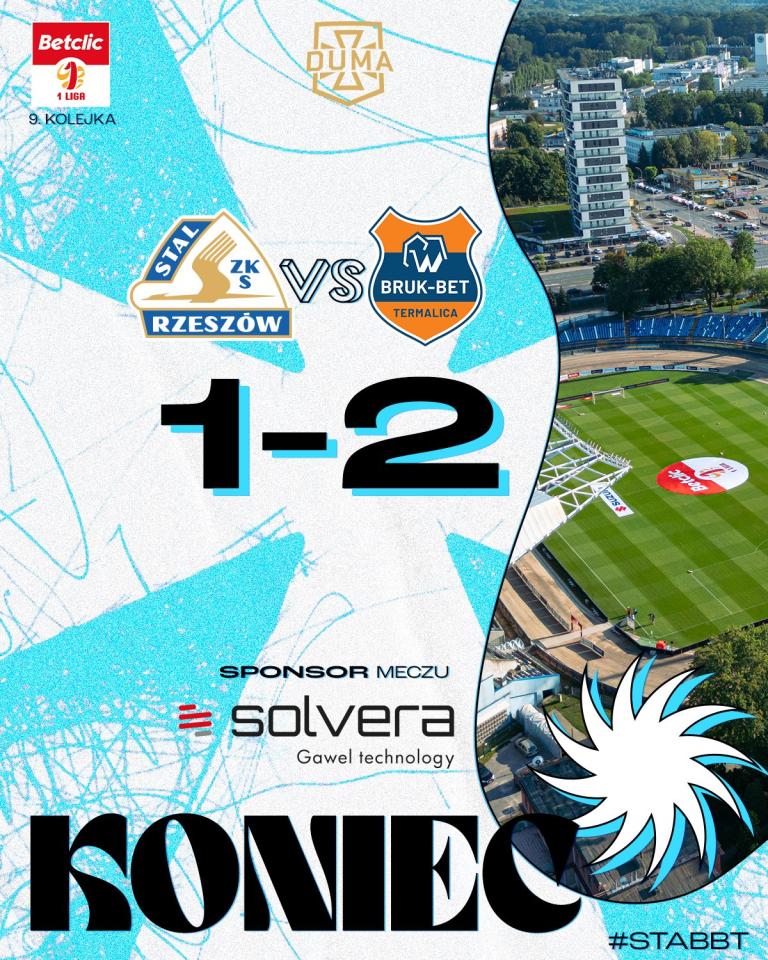 Stal Rzeszów - Bruk-Bet Termalica Nieciecza 1:2, 14.09.2024