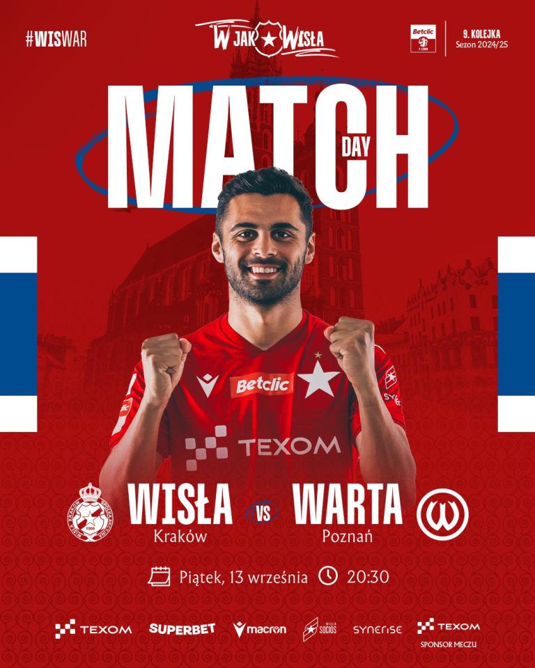 Wisła Kraków - Warta Poznań 0:1, 13.09.2024