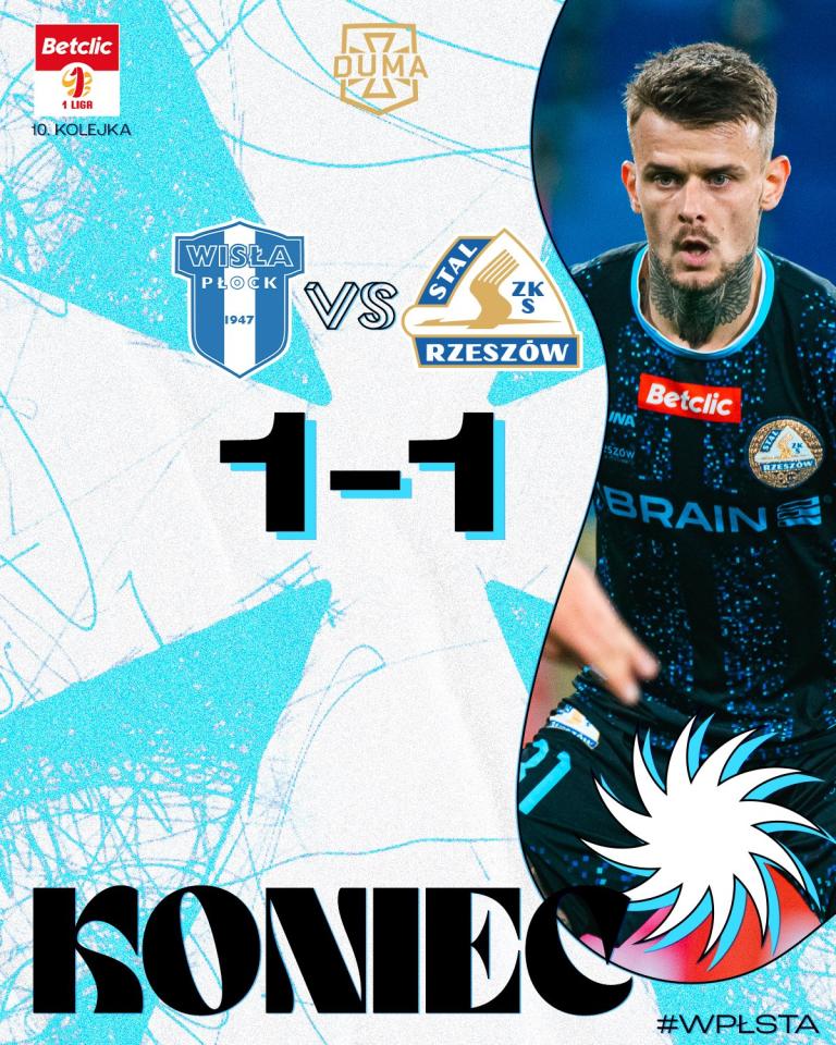 Wisła Płock - Stal Rzeszów 1:1, 20.09.2024