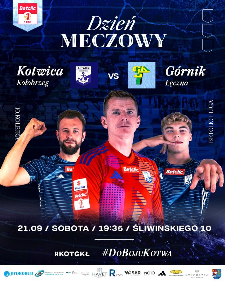 Kotwica Kołobrzeg - Górnik Łęczna 1:1, 21.09.2024