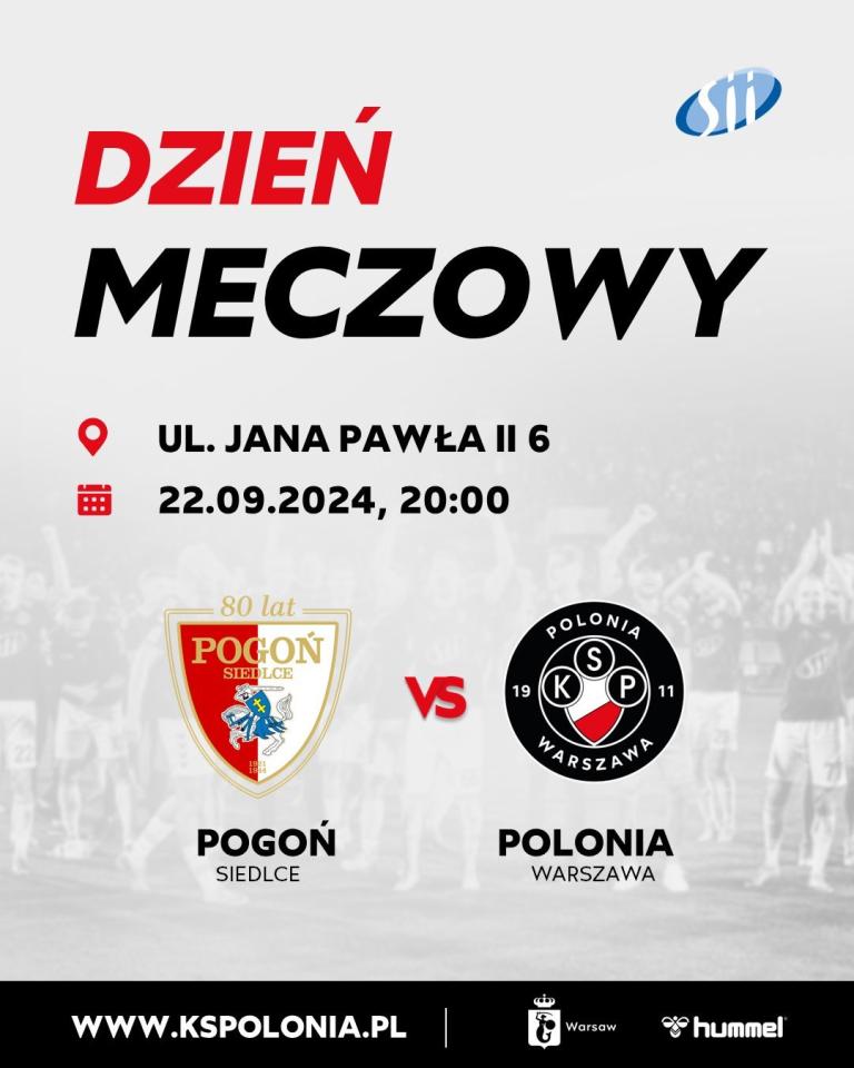 Pogoń Siedlce - Polonia Warszawa 2:4, 22.09.2024