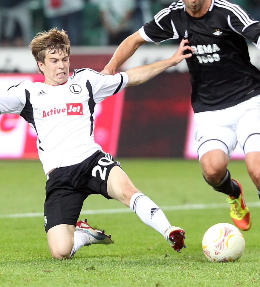Jakub Kosecki (Legia Warszawa - Rosenborg Trondheim 1:1, 23.08.2012)