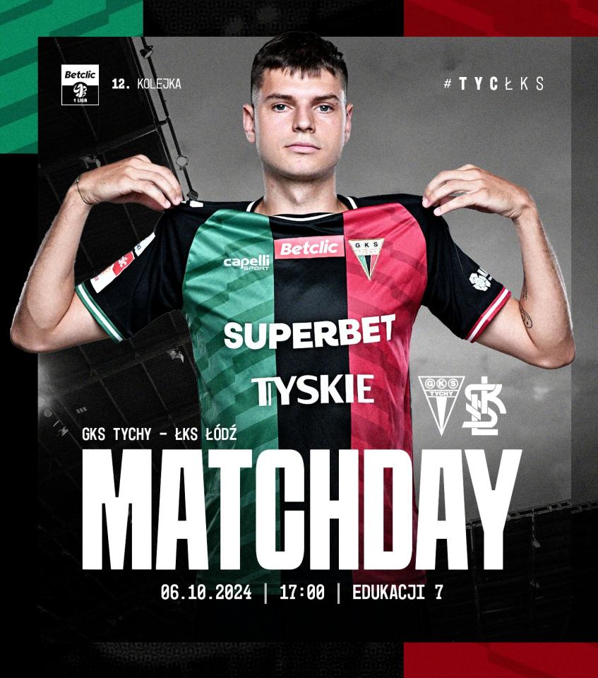 GKS Tychy - ŁKS Łódź 0:3, 06.10.2024