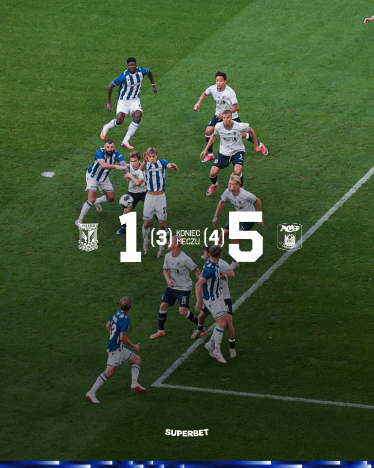 Lech Poznań - Aarhus GF 1:4 (k 3:4), 29.07.2026