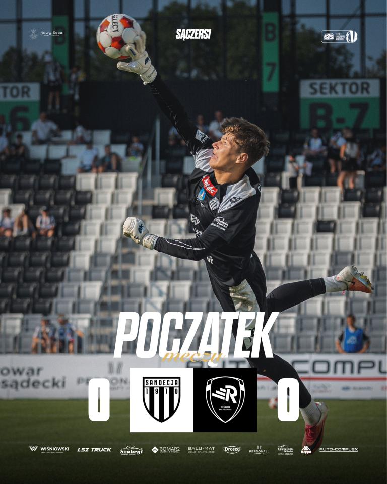 Sandecja Nowy Sącz - Rekord Bielsko-Biała 3:0, 05.08.2026