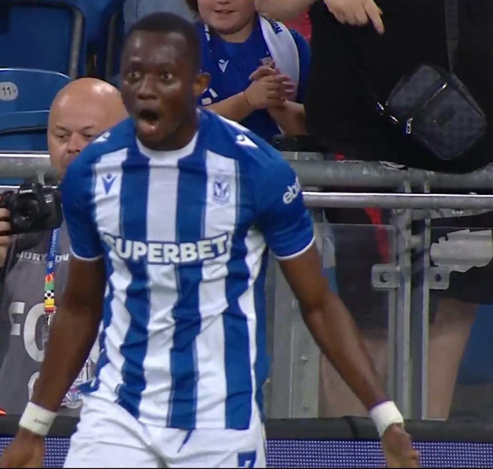Yannick Agnero (Lech Poznań - KÍ Klaksvík 1:0, 06.08.2026)