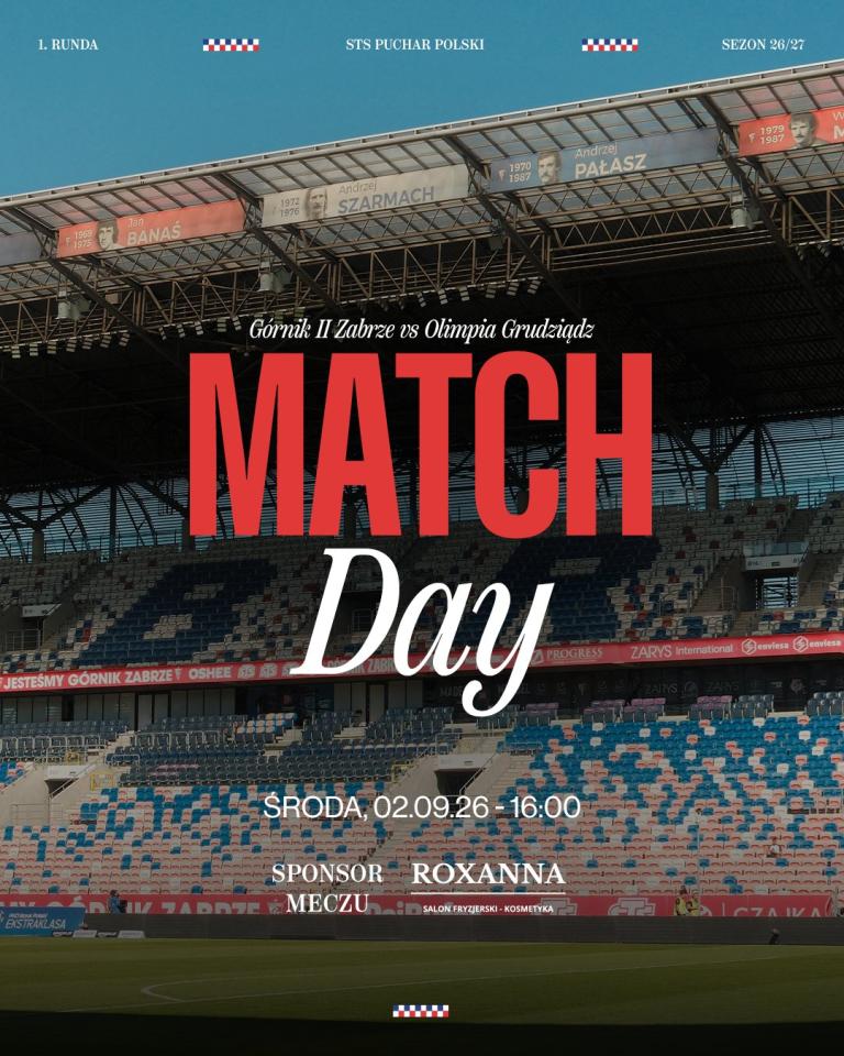 Górnik II Zabrze - Olimpia Grudziądz 3:4, 02.09.2026