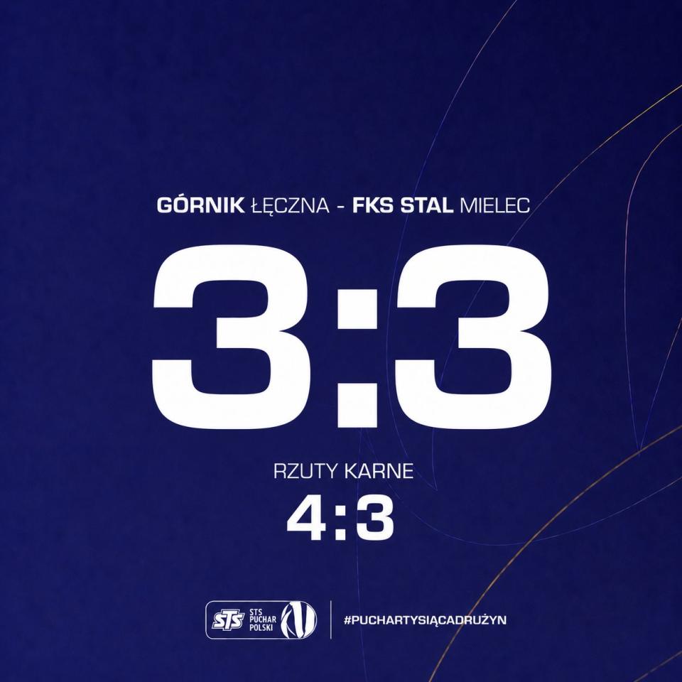 Górnik Łęczna - Stal Mielec 3:3, k. 4-3, 02.09.2026