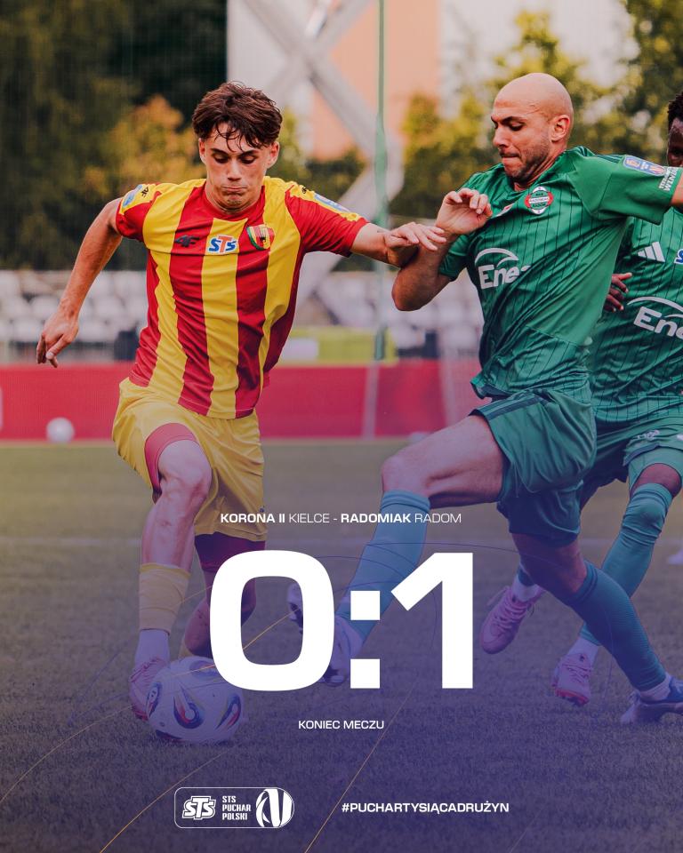 Korona II Kielce - Radomiak Radom 0:1, 01.09.2026