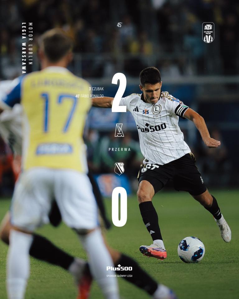Motor Lublin - Legia Warszawa 3:0, 01.09.2026