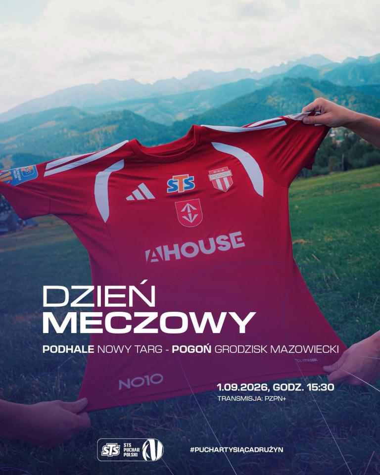 Podhale Nowy Targ - Pogoń Grodzisk Mazowiecki 3:1, 01.09.2026