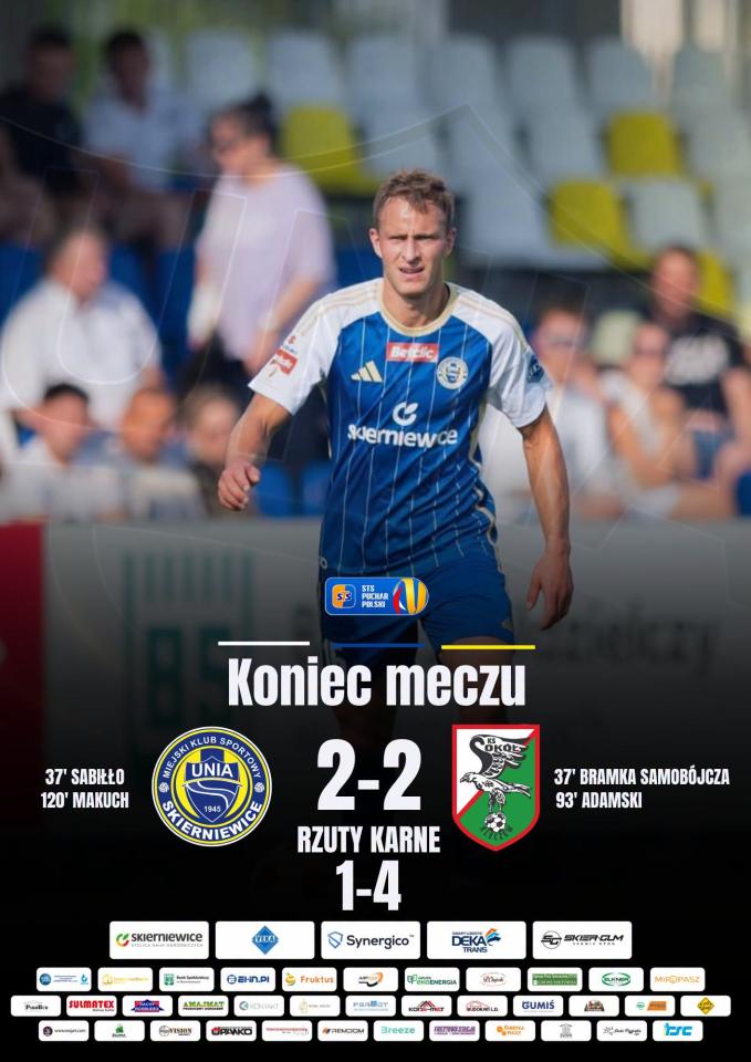 Unia Skierniewice - Sokół Kleczew 2:2, k. 1-4, 05.08.2026