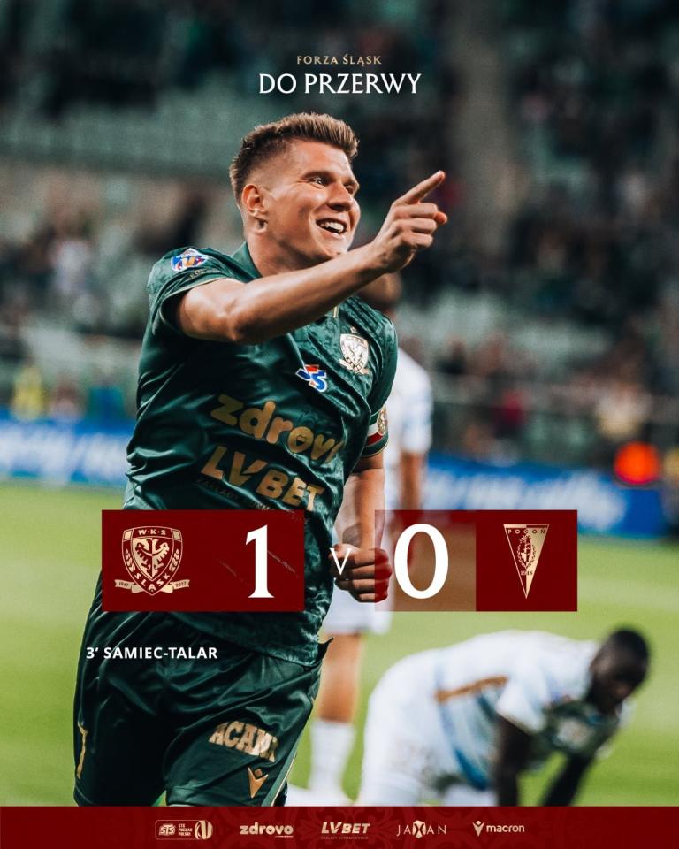 Śląsk Wrocław - Pogoń Szczecin 2:1, 03.09.2026