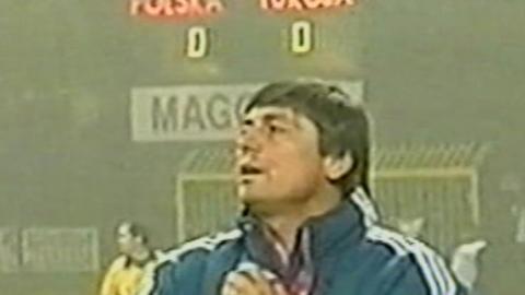 Rasit Cetiner podczas meczu Polska - Turcja 2:1 U-21 (12.11.1999).