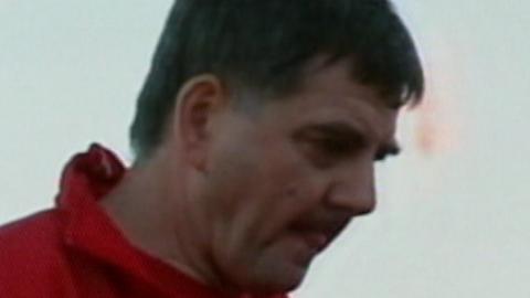 Edward Klejndinst podczas meczu Łotwa - Polska 0:2 U-21 (05.09.2003).