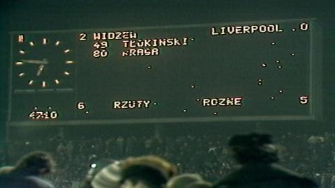 Zegar po meczu Widzew Łódź – Liverpool FC 2:0 (02.03.1983)