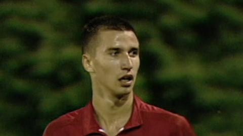 TNS Llansantffraid FC - Amica Wronki 2:7 (19.08.2002) Marcin Burkhardt
