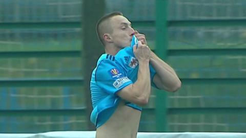 Błękitni Stargard Szczeciński - GKS Tychy 3:2 (15.10.2014) Bartłomiej Zdunek