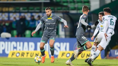 Olimpia Grudziądz - Lechia Gdańsk 0:1, 17.11.2020 Łukasz Zwoliński