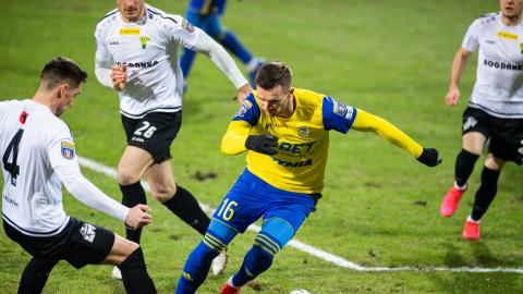 Arka Gdynia - Górnik Łęczna 2:1 (16.02.2021) Adam Deja