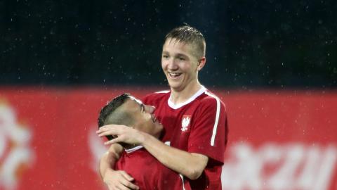 Polska - Norwegia 3:0 U17 (27.08.2014) Ernest Dzięcioł, Marcin Listkowski
