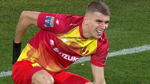 Korona Kielce - Górnik Łęczna 1:2 (30.11.2021) Adrian Danek