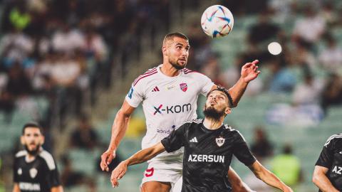 Qarabağ Ağdam - Raków Częstochowa 1:1 (02.08.2023) Łukasz Zwoliński