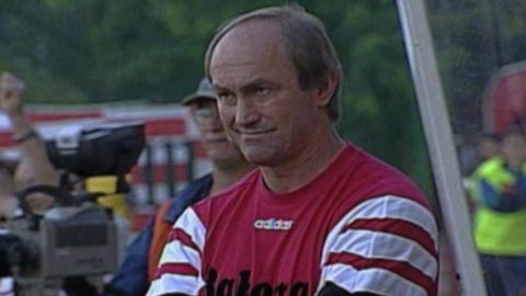 Widzew Łódź - Neftçi Baku 8:0 (30.07.1997) Franciszek Smuda