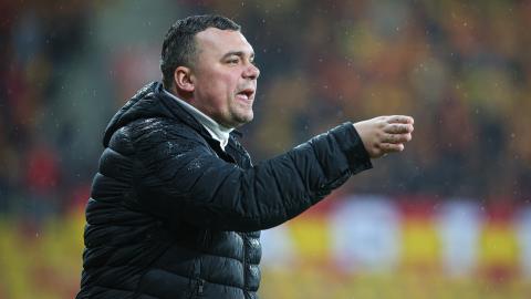 Jagiellonia Białystok - Korona Kielce 2:1 pd. (28.02.2024) Adrian Siemieniec