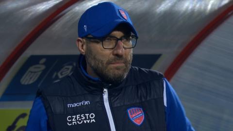 Raków Częstochowa - Pogoń Szczecin 0:0 (07.11.2021) Marek Papszun