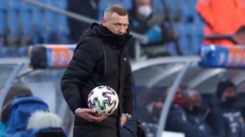 Lech Poznań - Wisła Kraków 0:1, 19.12.2020 Dariusz Żuraw