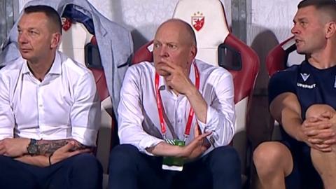 Crvena Zvezda Belgrad - Lech Poznań 1:1, 12.08.2025 Niels Frederiksen